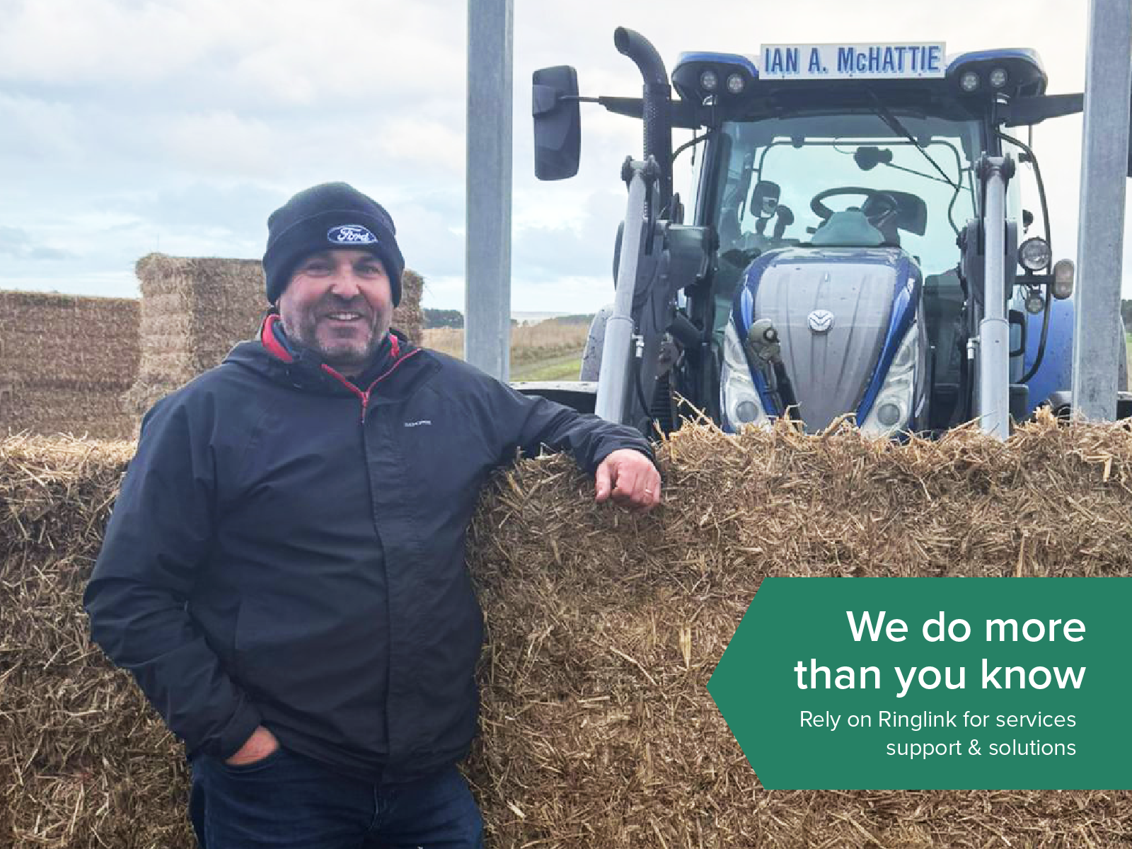 Ringlink member Ian McHattie, from Newfield Farm, Elgin.
