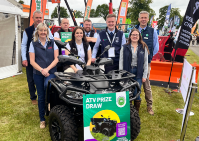 Members of the Ring teams with SAYFC representatives with the ATV prize